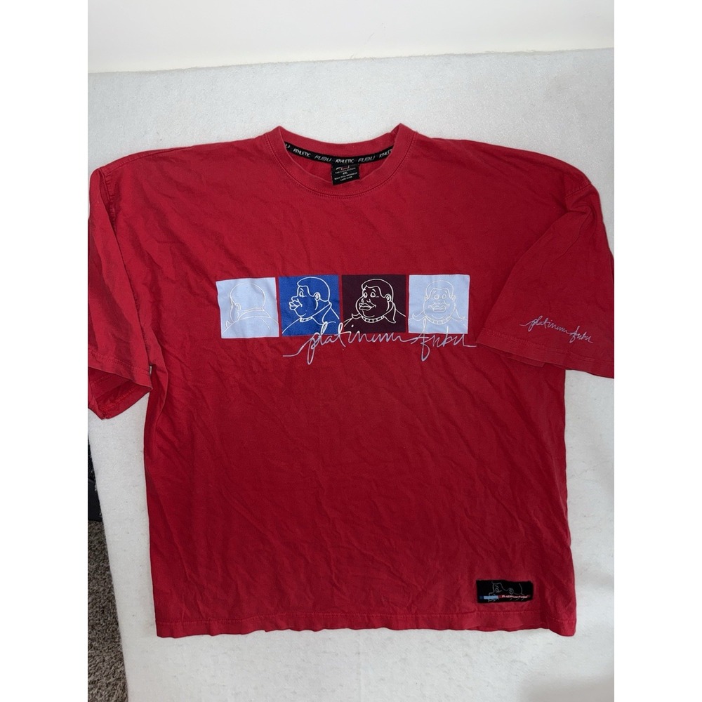 FUBU PLATINUM T-Shirt Mens 2XL Fat Albert‎ Vintage Y2k Junkyard Gang